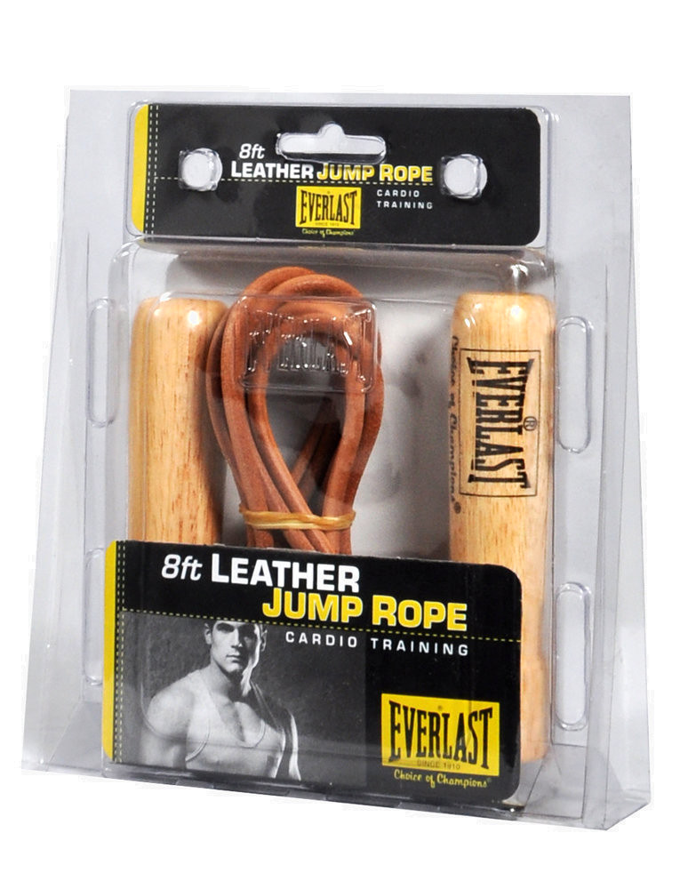 8ft Leather Jump Rope by Everlast fitness 