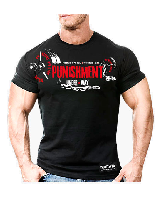 Punishment Under Way-85 T-Shirt by MONSTA CLOTHING CO (colour: black)