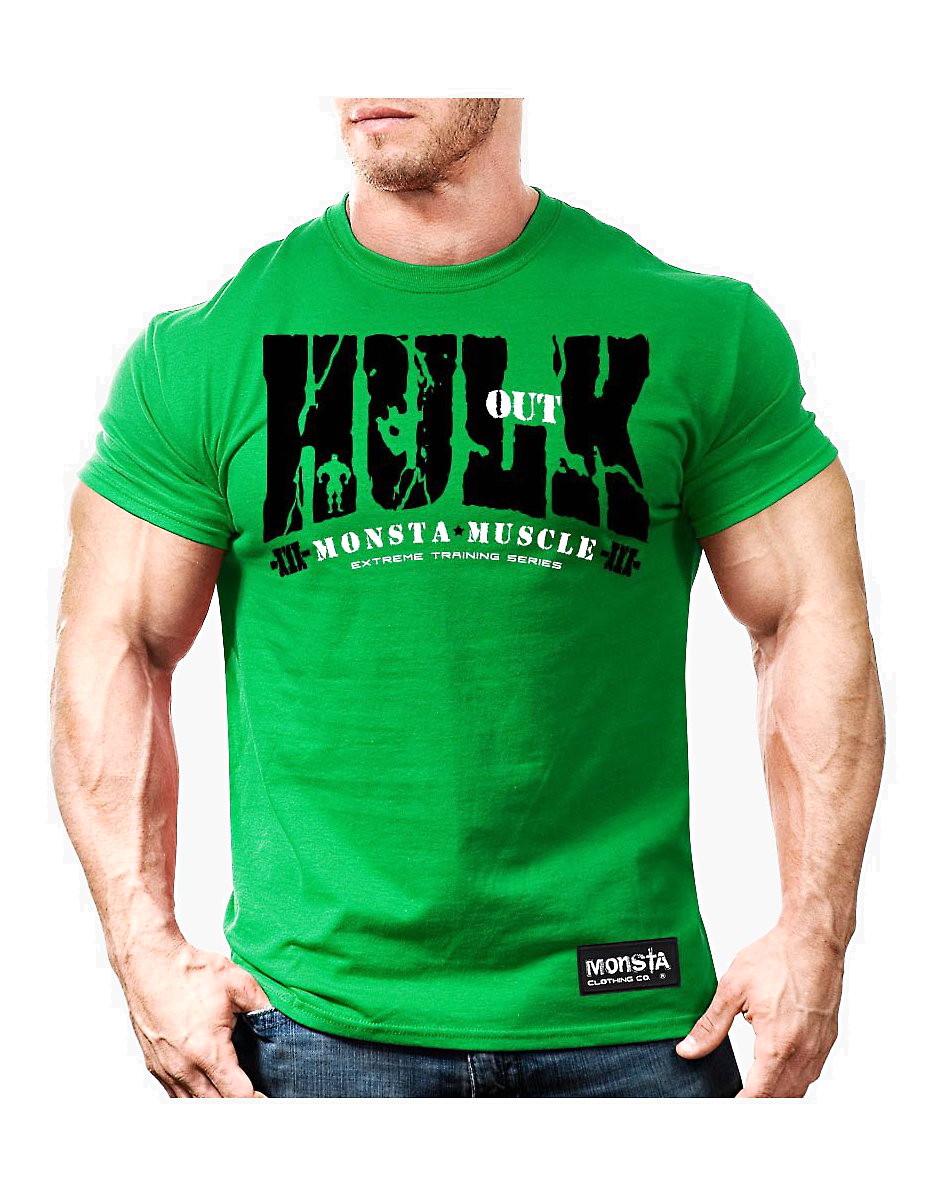 Hulk Out:Feel the Rush- 210 T-Shirt Monsta clothing co, Couleur