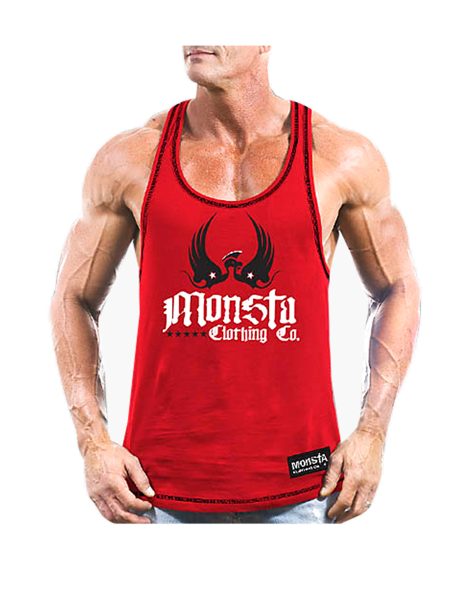 NEW Men's Monsta Clothing SWOLE Racerback Bodybuilding Weight Lifting Gym Tank 