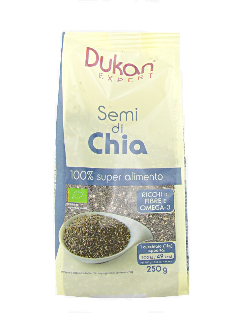 Coincidencia Tener cuidado Por favor mira Semillas de Chia de Dukan, 250 gramos - iafstore.com