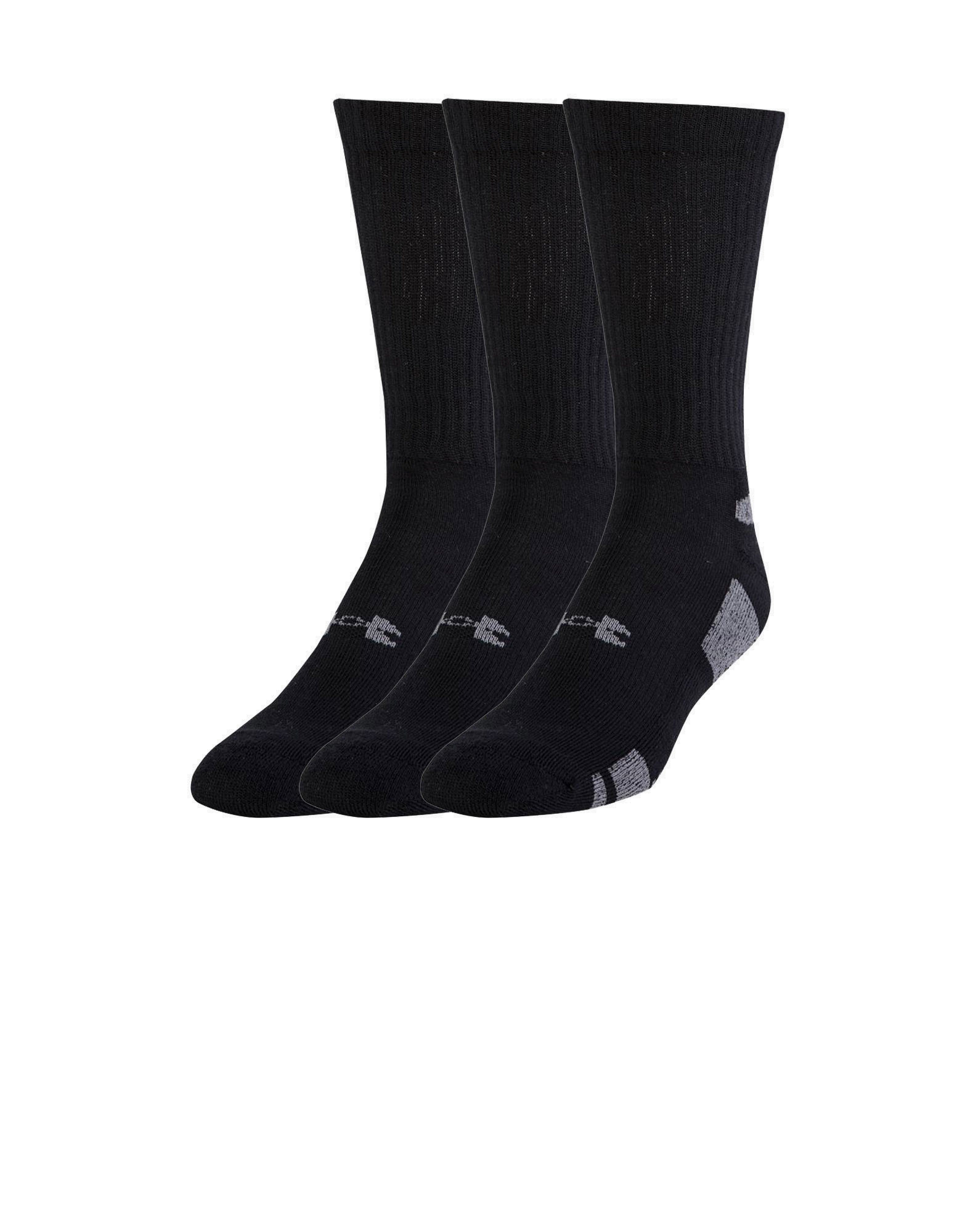 Men's UA HeatGear® Crew Socks by UNDER ARMOUR (colour: black)