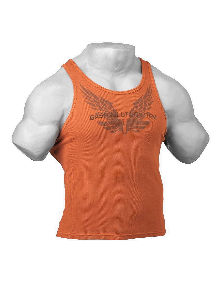 Worn Out Rib Tank by GASP WEAR (colour: flame)