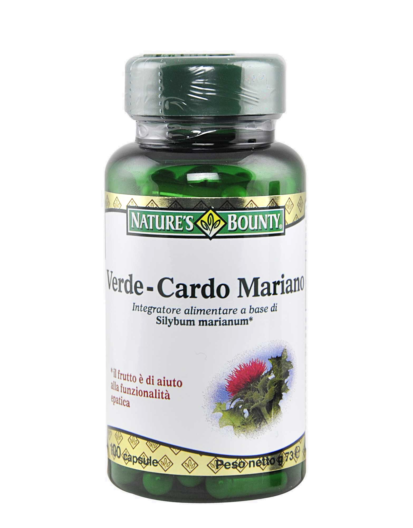 Verde-Cardo Mariano de Nature's bounty, 100 cápsulas 
