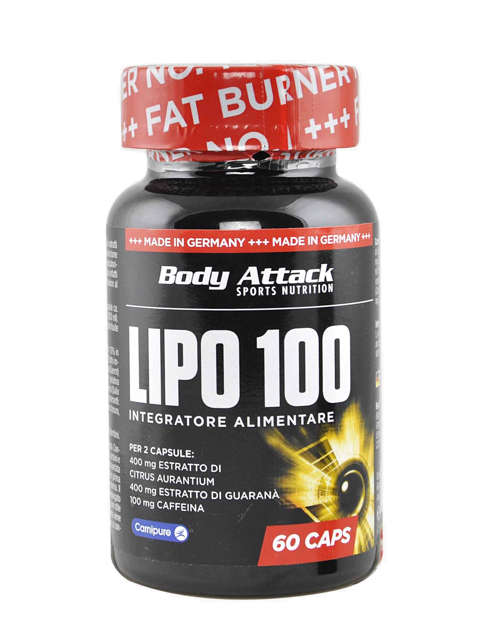Body Attack Sports Nutrition Lipo 100 - 120 caps