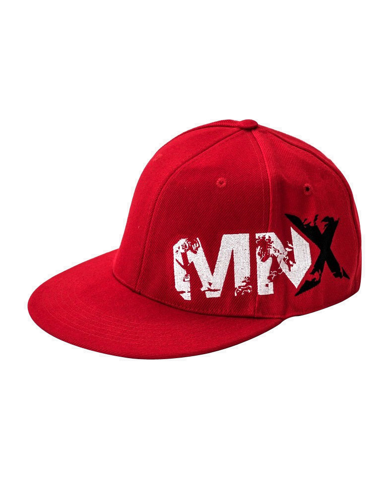 MNX Snapback Full Closed Cap by MNX SPORTSWEAR (colour: red)