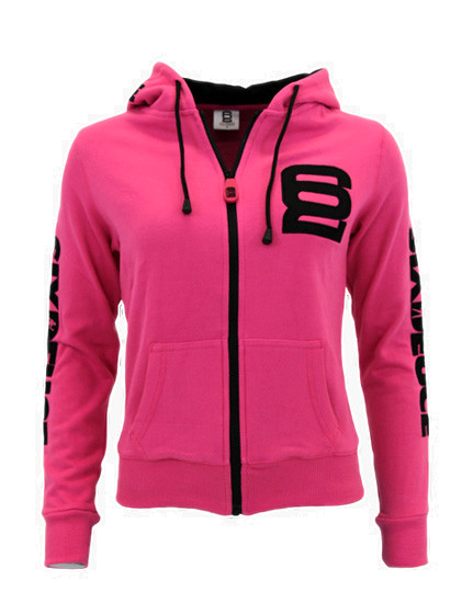 All Pink Fitness Series Hooded Full-Zip Sweatshirt by SIX DEUCE (colour ...