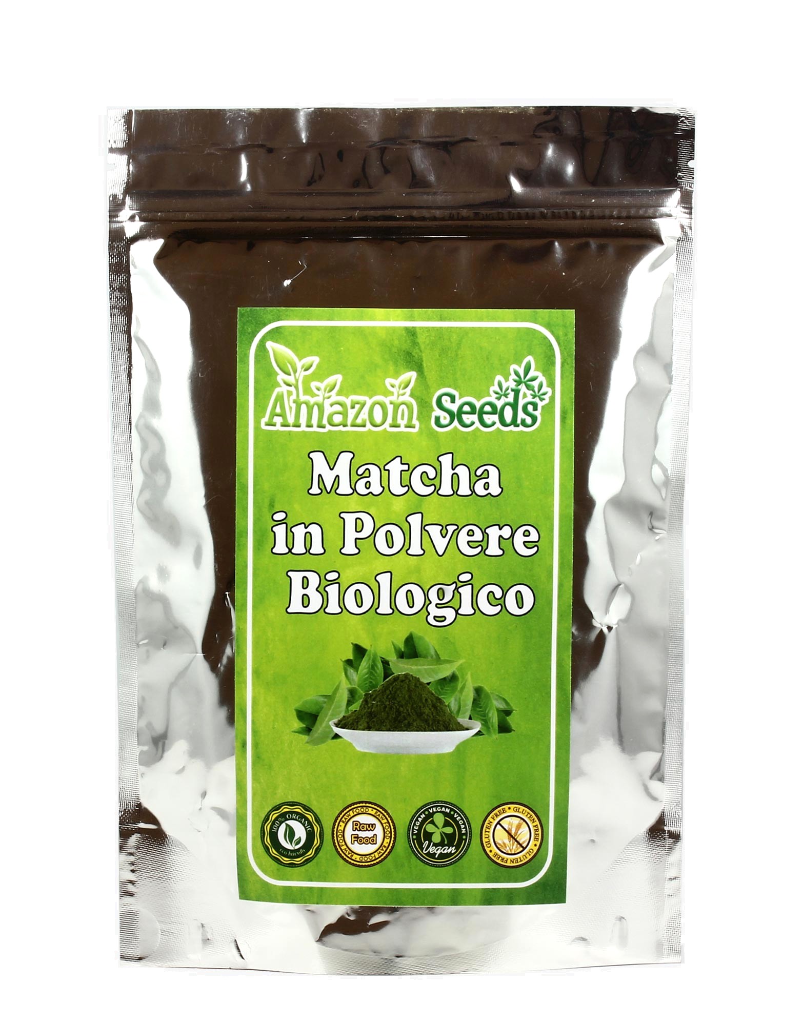Matcha in Polvere Biologico di  seeds, 100 grammi 