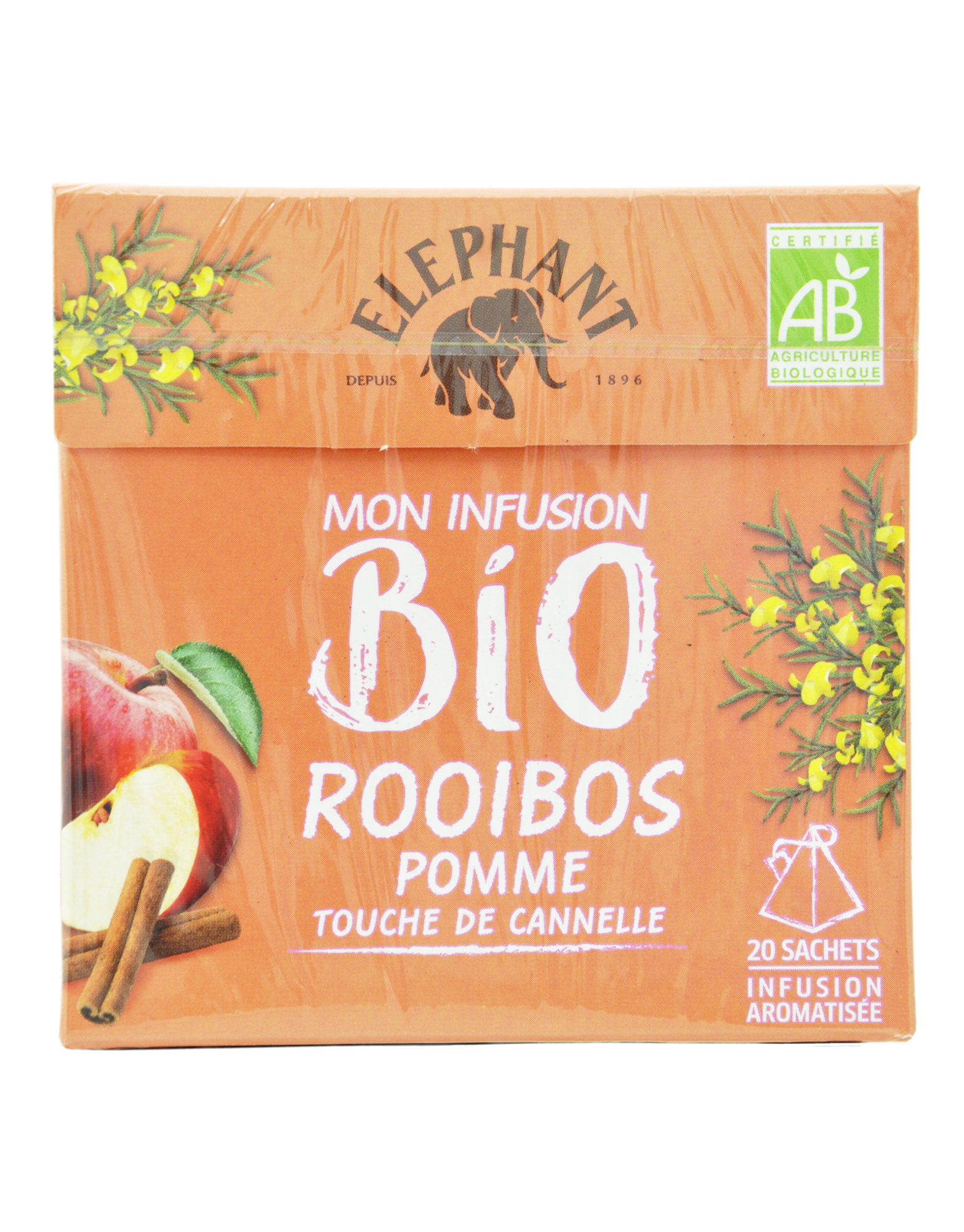 Elephant - Herbal Infusion Rooibos Apple and Cinnamon by Ki, 20 teabags 