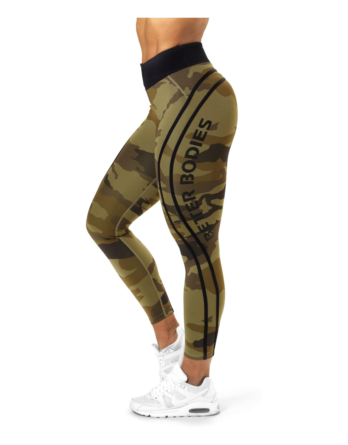 Camo High Tights by Better bodies, Colour: Green Camo - iafstore