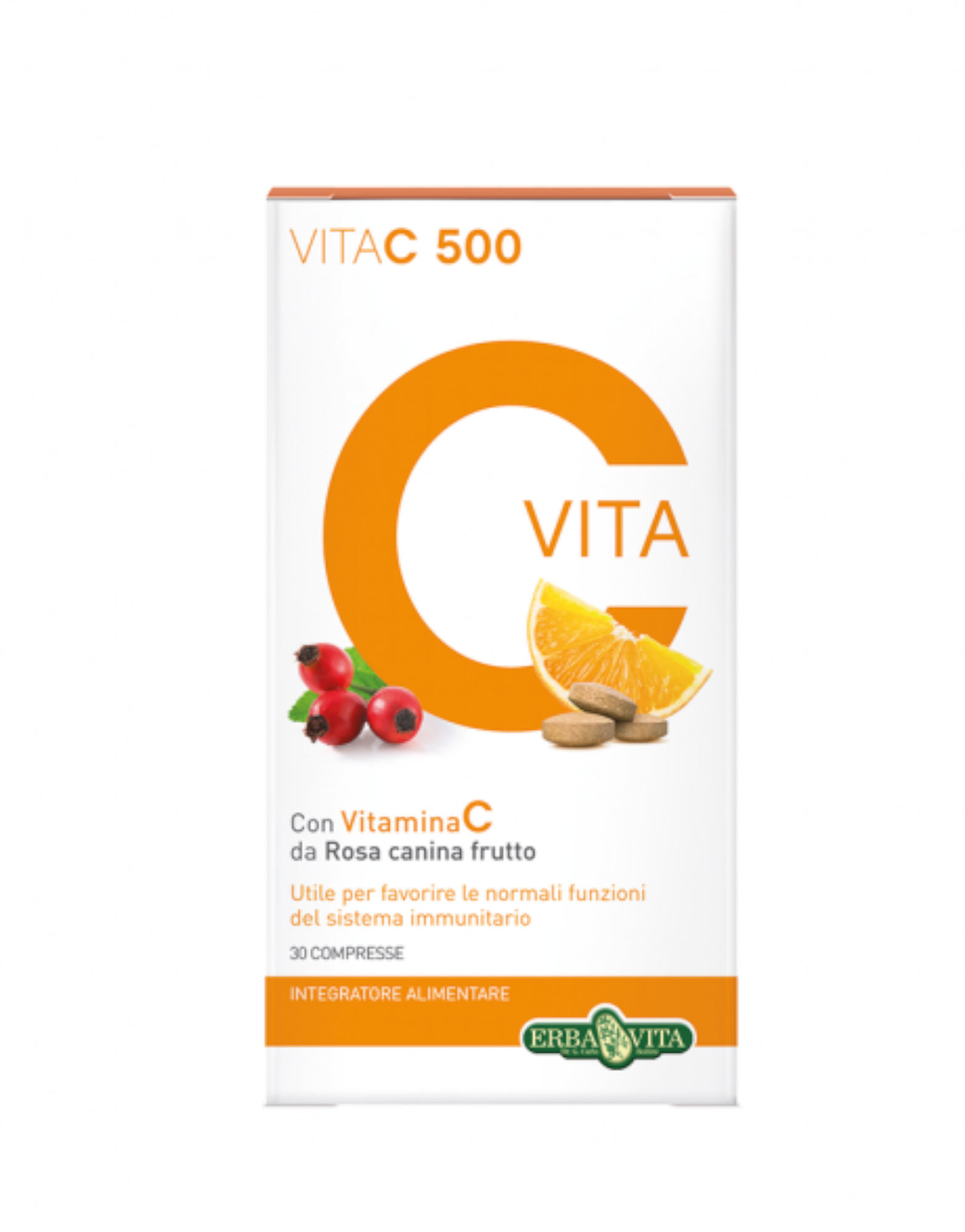Vita C 500 by ERBA VITA (30 tablets)