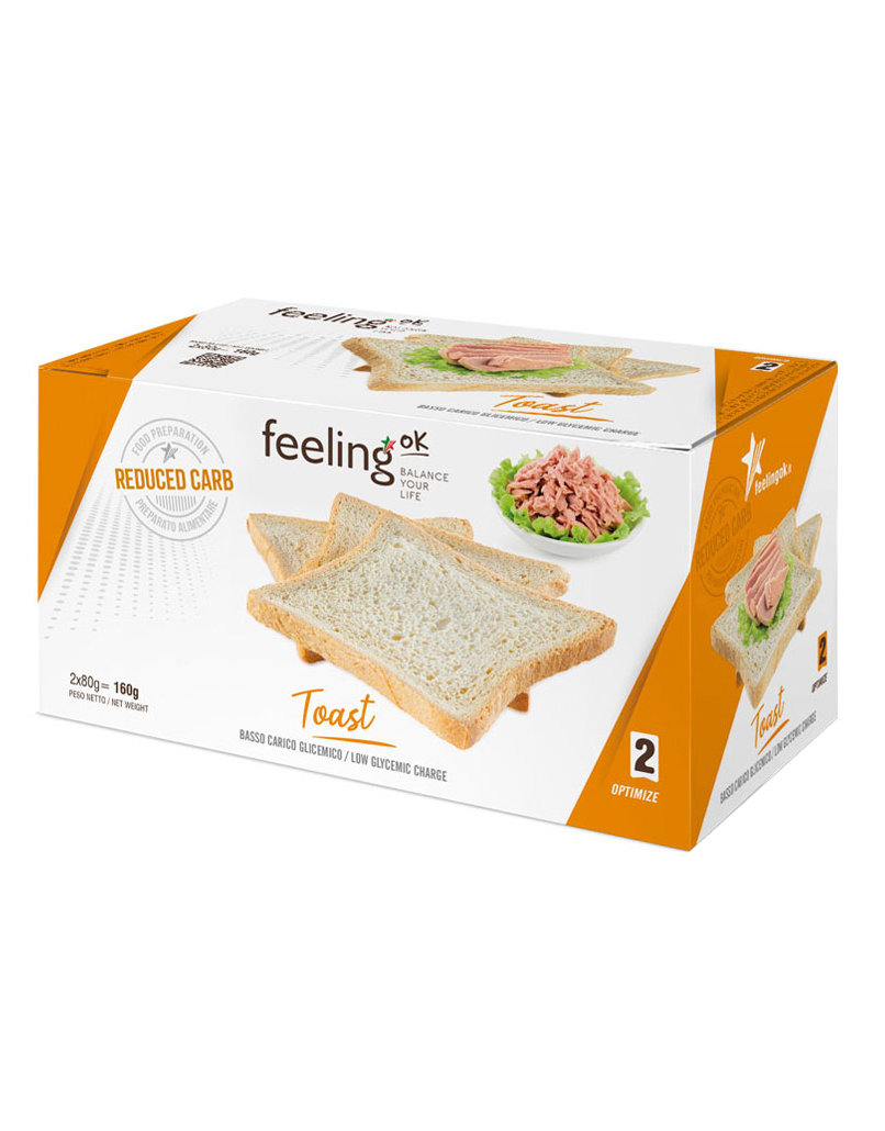 Optimize 2 - Toast Feelingok, 2 paquets de 80 grammes 