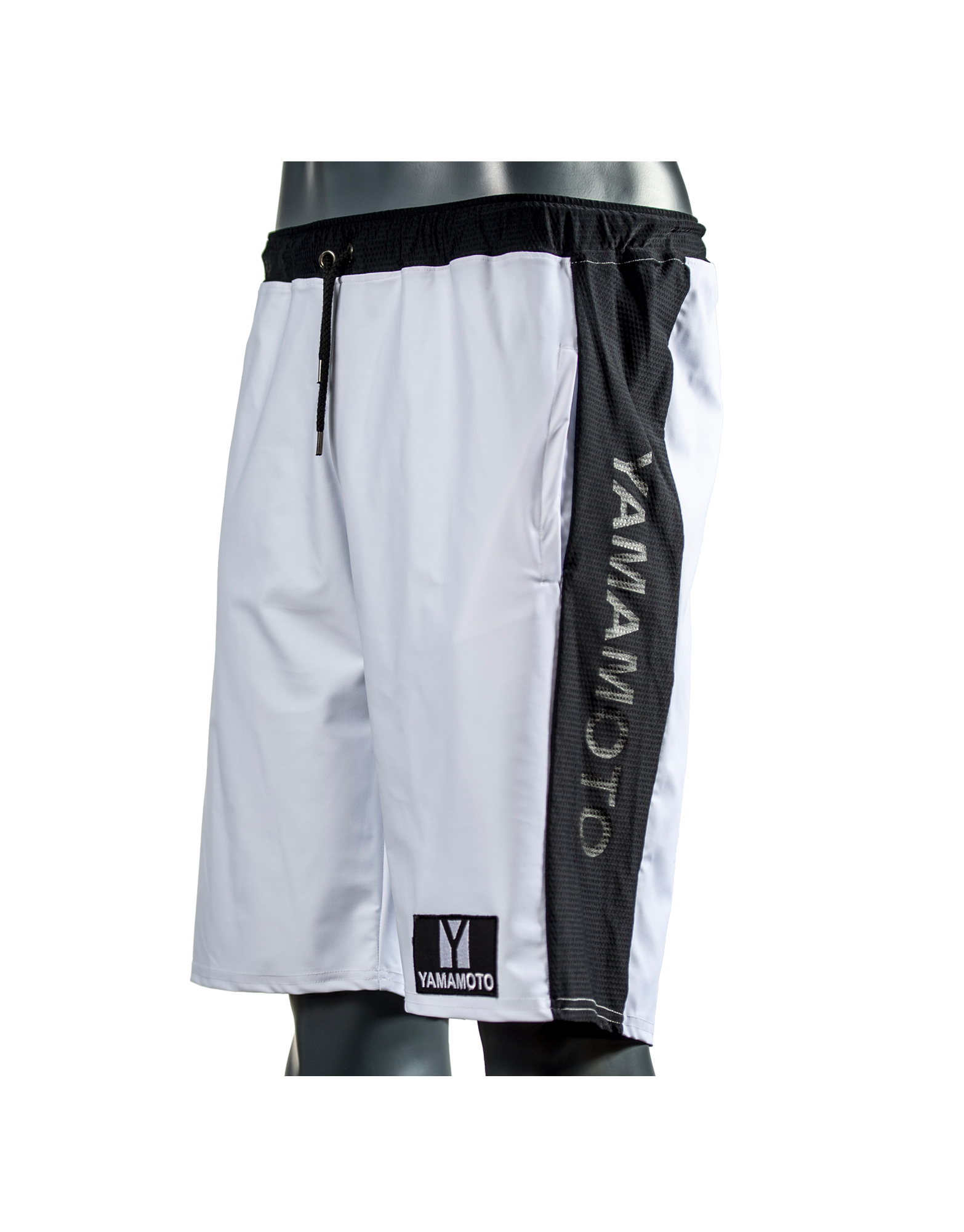 gas Incorrecto Unirse Man Mesh Shorts de Yamamoto outfit, Color: Blanco - iafstore.com