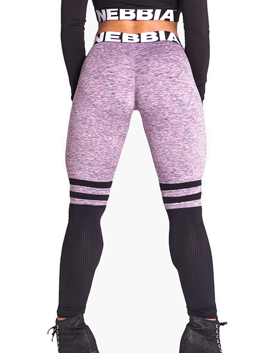 Leggings Over the knee 286 by Nebbia, Colour: Violet 