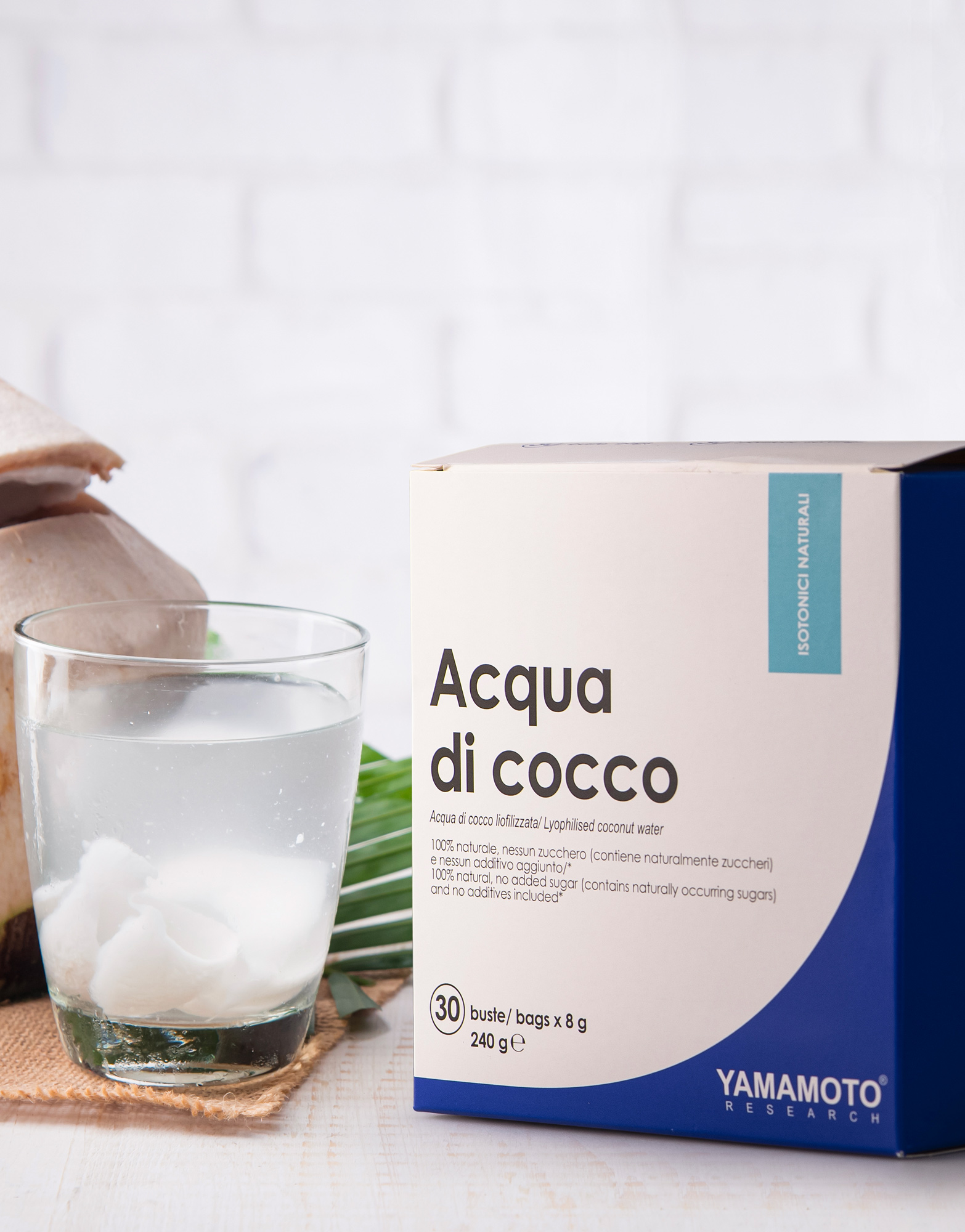 Acqua di Cocco by Yamamoto research, 30 sachets of 8 grams 
