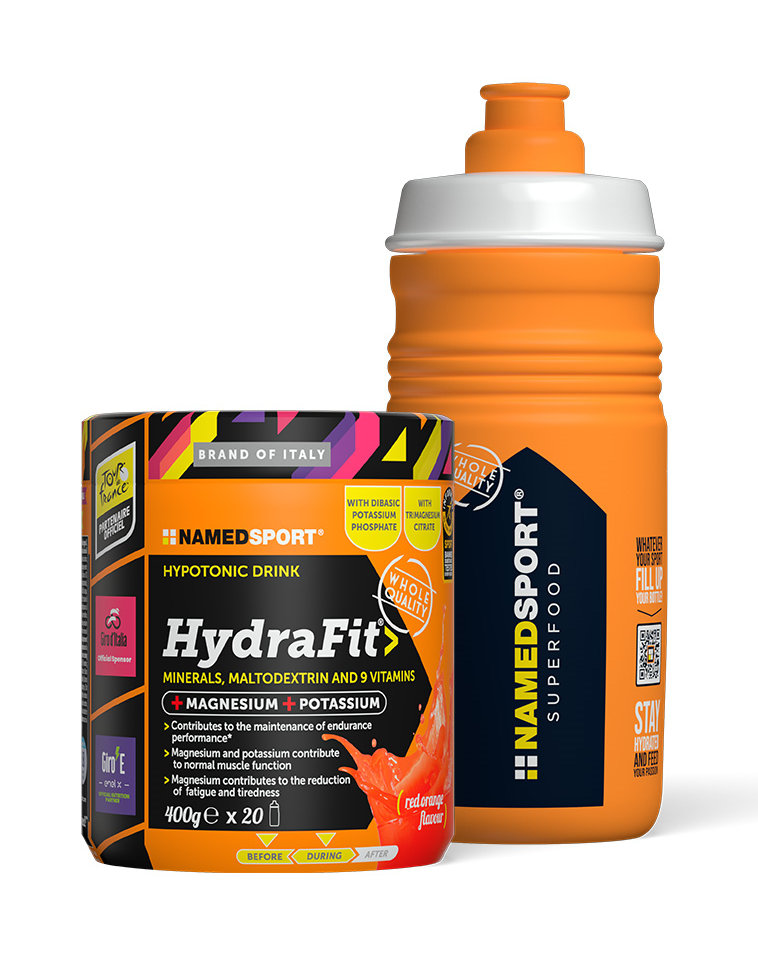 HydraFit + Botella de Named sport, 400 gramos 