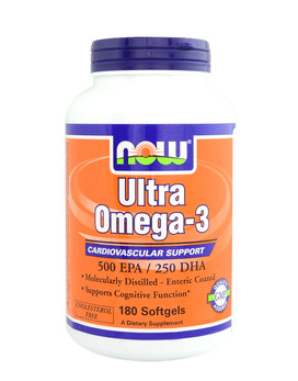 Ultra Omega-3 180 softgels - NOW FOODS