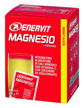Magnesium + Potassium 10 sachets of 15 grams - ENERVIT