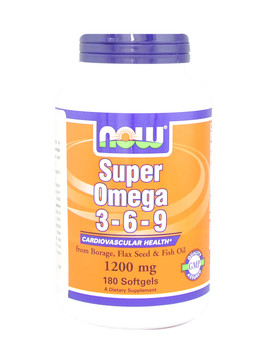 Super Omega 3-6-9 180 softgels - NOW FOODS