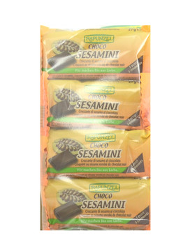 Choco Sesamini - Sesamini al Cioccolato 4 snacks of 27 grams - RAPUNZEL