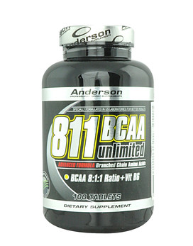 811 BCAA Unlimited 100 compresse - ANDERSON RESEARCH