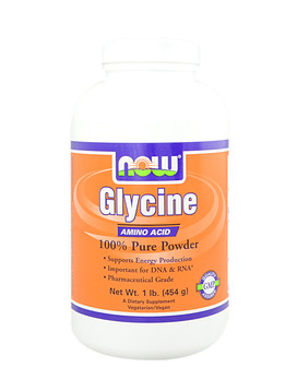 Glycine Pure Powder 454 grammi - NOW FOODS