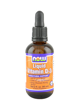Liquid Vitamin D3 60ml - NOW FOODS