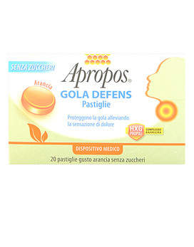 Gola Defens - Pastiglie Senza Zuccheri Arancia 20 pastiglie - APROPOS