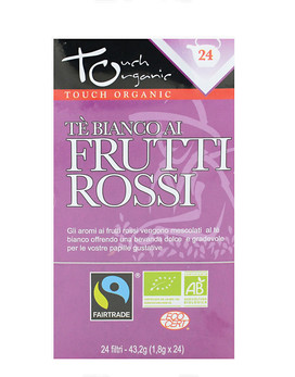 Touch Organic - Tè Bianco ai Frutti Rossi Bio 24 bustine da 1,8 grammi - FIOR DI LOTO