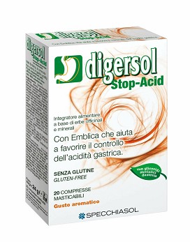 Digersol Stop-Acid 20 chewable tablets - SPECCHIASOL