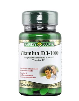 Vitamin D3-1000 100 tablets - NATURE'S BOUNTY