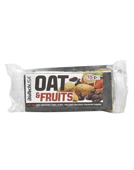 Oat & Fruits Bar 1 barretta da 70 grammi - BIOTECH USA