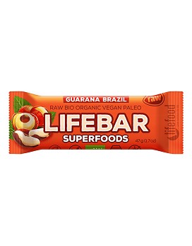 Life Food - Lifebar Plus - Noci Brasiliane + Guaranà 1 barretta da 47 grammi - BIO'S