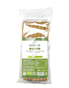 Verde&Bio - Le Panfette - Fette Biscottate Rustiche Integrali con Olio di Girasole 300 grammi - KI