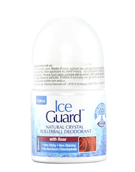 Ice Guard - Natural Crystal Rollerball Deodorant with Rose 50ml - OPTIMA