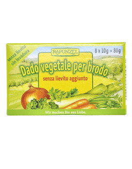 Dado Vegetale per Brodo 8 dadi vegetali da 10 grammi - RAPUNZEL