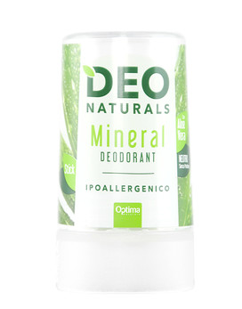 Deo Naturals - Mineral Deodorant Stick Neutro con Aloe Vera 50 grammi - OPTIMA