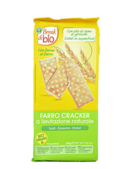 Break & Bio - Farro Cracker a Lievitazione Naturale 10 pacchetti da 28 grammi - PROBIOS