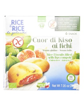 Rice & Rice - Cuor di riso ai Fichi Senza Glutine 6 snack da 33,4 grammi - PROBIOS