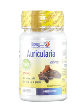 Auricularia Bio 500mg 60 capsule vegetali - LONG LIFE