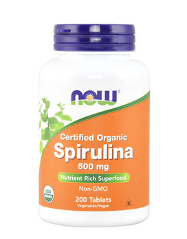Spirulina 500mg 200 tablets - NOW FOODS