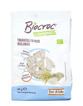 Biocroc - Triangoli di Riso Biologici 40 grammi - FIOR DI LOTO