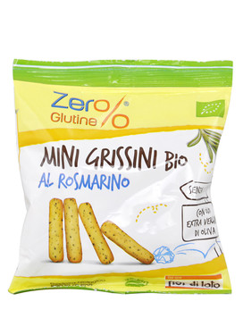 Zero% Glutine - Mini Grissini Bio al Rosmarino 30 grammi - FIOR DI LOTO