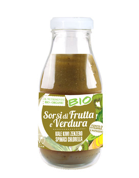 Bio Organic - Sorsi di Frutta e Verdura - Kale Kiwi Zenzero Spinaci Chlorella 250ml - PROBIOS
