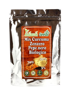 Mix Curcuma Zenzero Pepe Nero Biologico 100 grams - AMAZON SEEDS