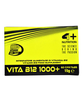 Vita B12 1000+ 60 compresse - 4+ NUTRITION