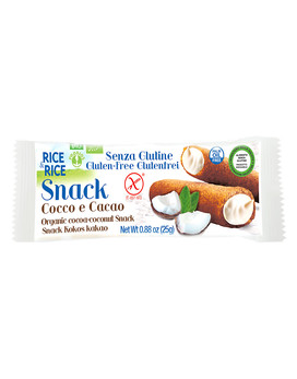 Rice & Rice - Snack di Riso Cocco e Cacao 1 snack da 25 grammi - PROBIOS