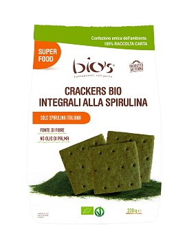 Crackers Integrali alla Spirulina 200 grammi - BIO'S