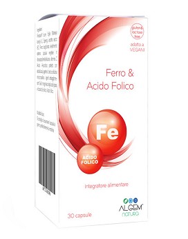 Iron & Folic Acid 30 capsules - ALGEM NATURA