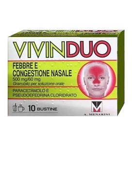 VivinDuo Febbre e Congestione Nasale 500 mg/60 mg 10 bustine - VIVIN
